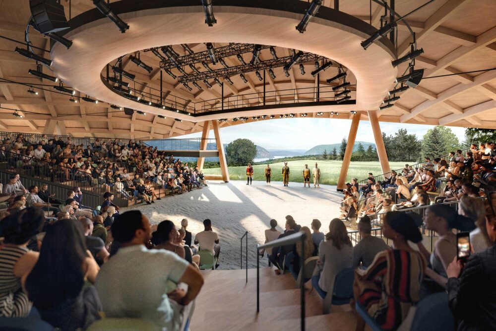 Rendering 1 of Hudson Valley Shakespeare Festival - Interior - ©StudioGang
