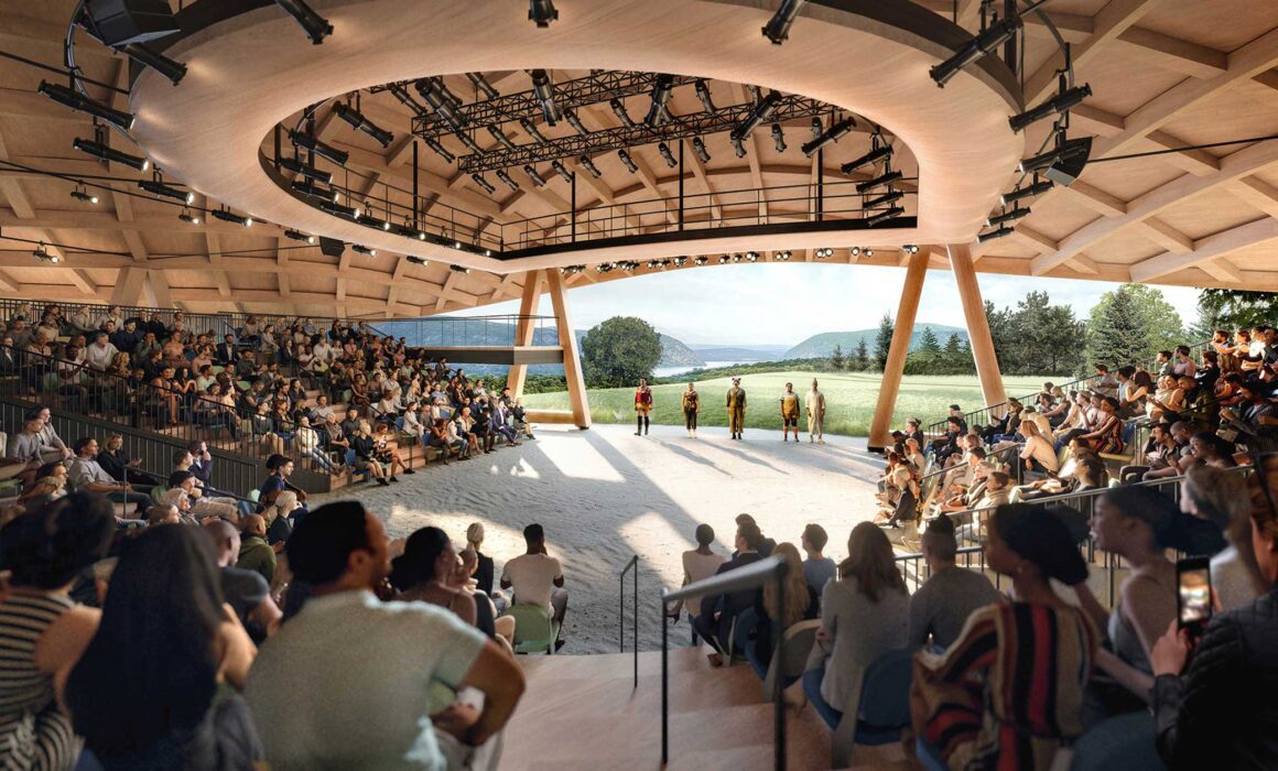 Rendering 1 of Hudson Valley Shakespeare Festival - Interior - ©StudioGang
