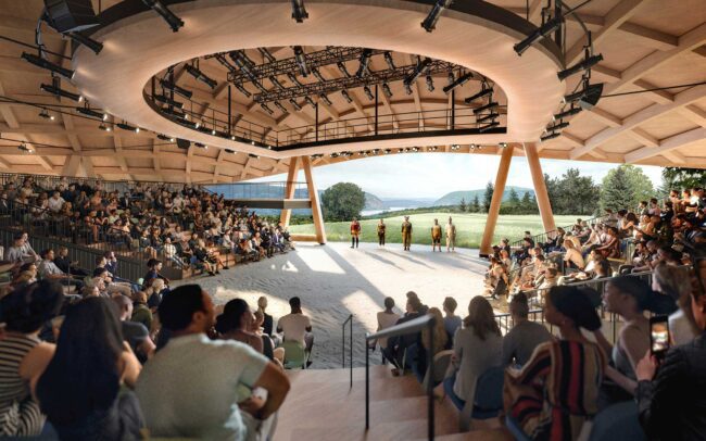 Rendering 1 of Hudson Valley Shakespeare Festival - Interior - ©StudioGang