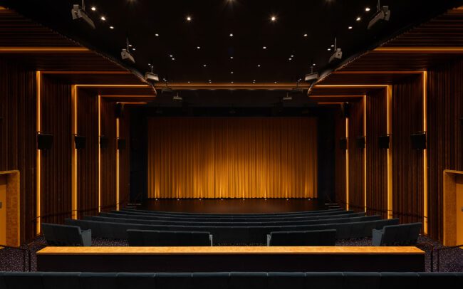 NBCUniversal Campus Project - Theatre. Photo Credit: Ema Peter Photography