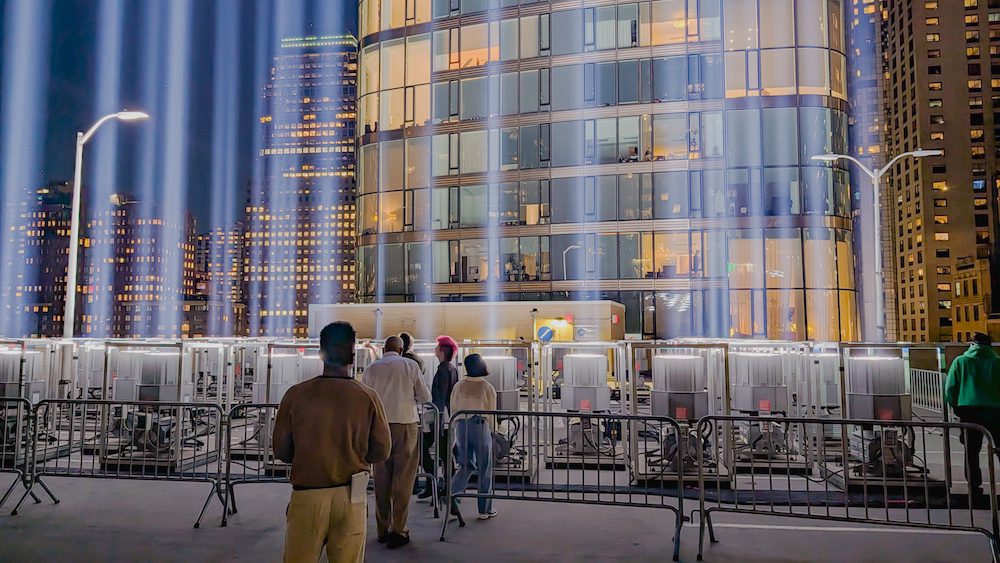 9/11 Tribute In Light Installation