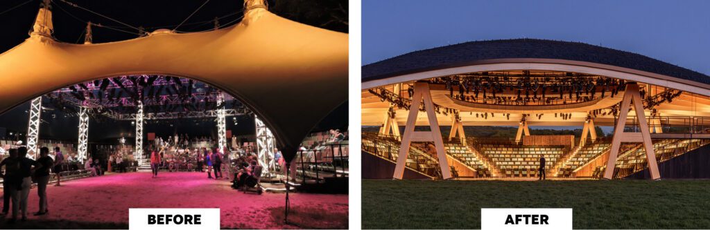 Hudson Valley Shakespeare Exterior Before and After