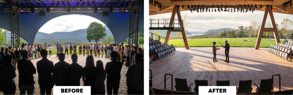 Hudson Valley Shakespeare Interior Before and After
